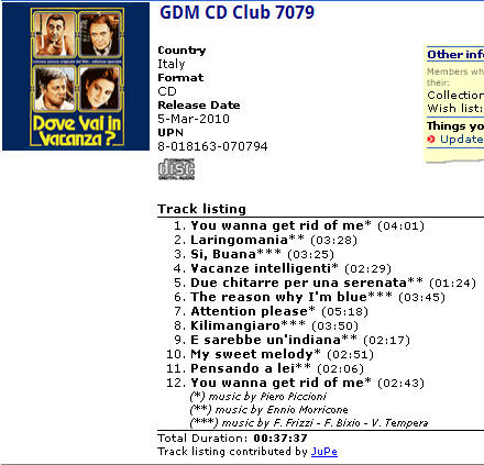 GDM CD Club 7079  