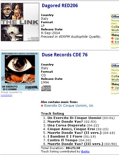 Dagored RED206 Duse Records CDE 76  	