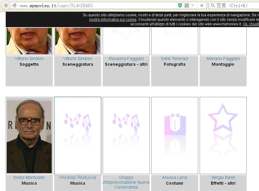 he composer is Ennio Morricone and Vincenzo Restuccia. Two sites data are quite different, which is a bit confusing