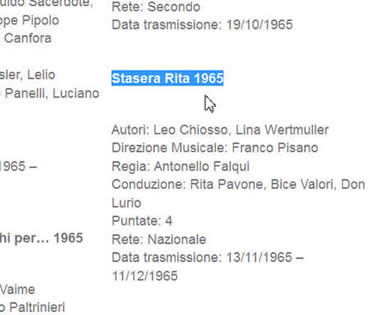 TB6504 Stasera Rita (TV Movie-Antonello Falqui) / ֱ  