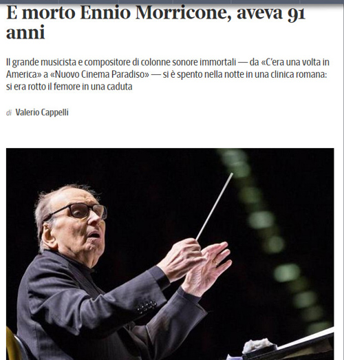 Morricone Died