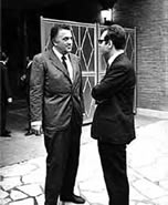 Alberto Bevilacqua and Federico Fellini 