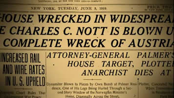 he report about attorney-general Palmer suffered attack on June 3,1919 in New York newspaper