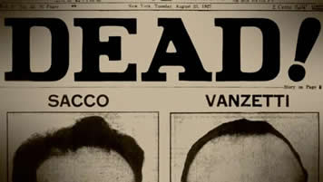 The title of paper on August 23,1927: "DEAD!"(Below are the photos of Sacco and Vanzetti)