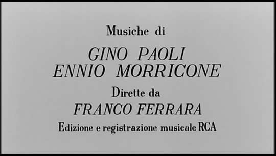 he movie "Prima della rivoluzione" composed by Gino Paoti and Ennio Morricone