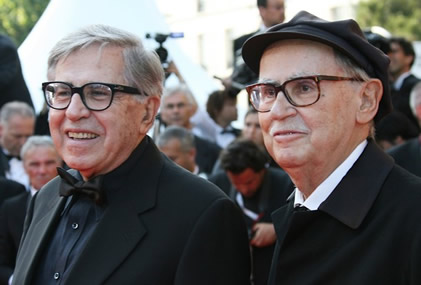 Paolo Taviani (Left) and Vittorio Taviani) (Right)