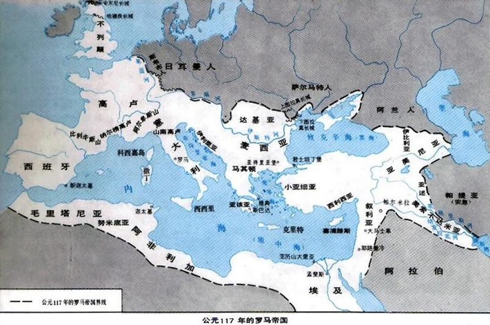 The Roma empire in 117