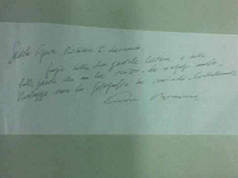the autograph of Maestro Ennio Morricone!