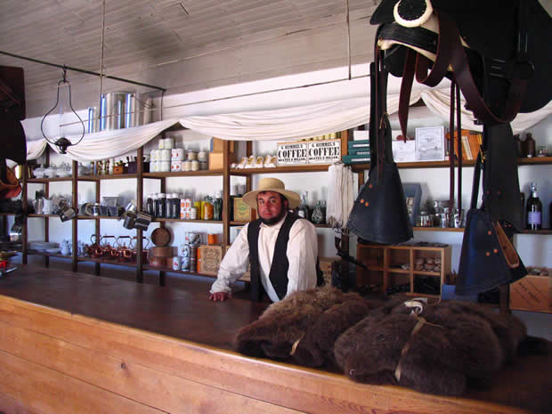 General Store and bar in Fort Laramie, Wyoming.