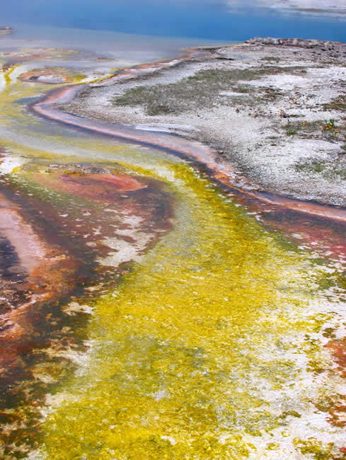 Yellowstone NP - hot springs and pools 