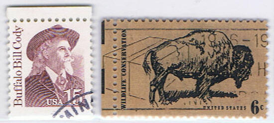 The stamps mailed by Mr.Chilian-02 Buffalo Bill / Bison