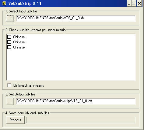 How to reduce weight for IDX/SUB subtitle file (Delete unnecessary language)