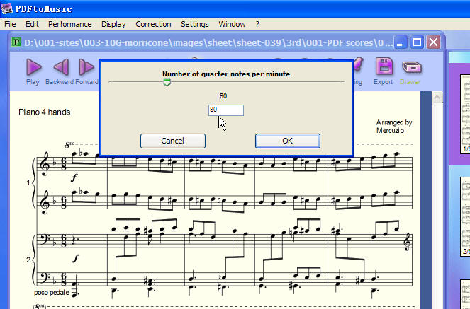 PDF into MIDI Music