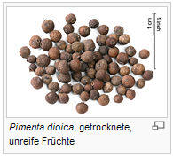 Allspice, also called Jamaica pepper,