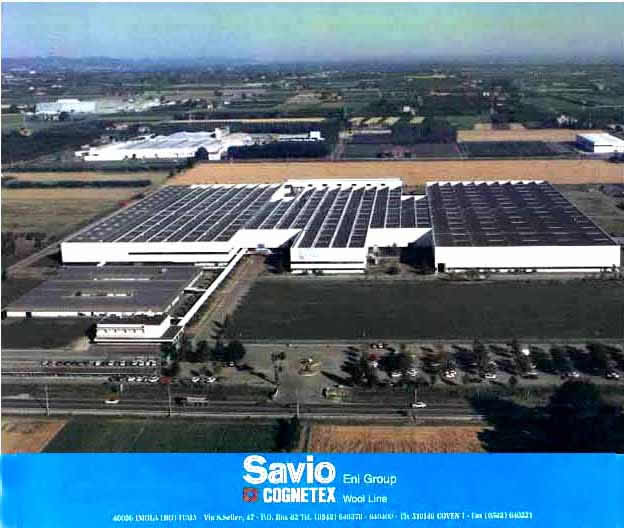 A bird's-eye view of the SAVIO of ENI in Imola of Italy