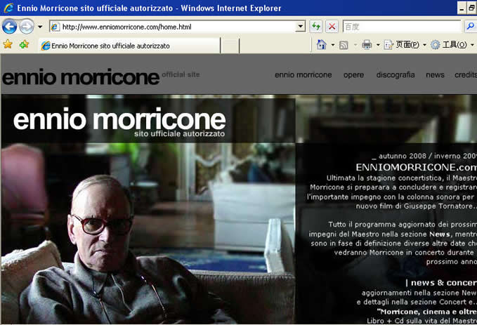 Ennio Morricone official website