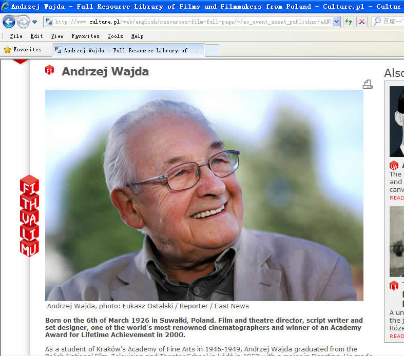 ͼƬ־Andrzej Wajda.Ӣд1926ڲ