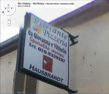 ϵ:'Ristorante Pizzeria da Giovanna e Vittorio Specialita marine Tel 070 932 9287 HAUSBRANDT' 'ά± רõ绰 070.9329287 סլ'