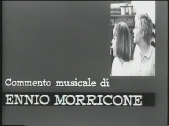 It is shown that the film was composed by Ennio Morricone (00:01:15)